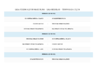 Calendario de Competición LIGA FEXBM ALEVÍN MASCULINA Temporada 23-24