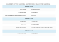 Calendario de Competición LIGA FEXBM JUVENIL MASCULINA Temporada 24-25