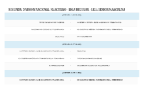 Calendario de Competición SEGUNDA DIVISION NACIONAL MASCULINA 24-25